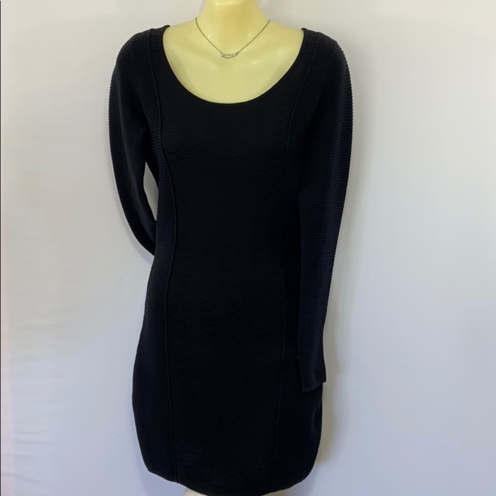 Sandro Black Knit Mini Dress Sm
